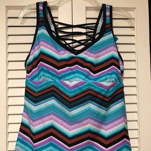 Free Country Tankini Top Large